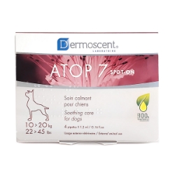 Picture of DERMOSCENT ATOP 7 SPOT-ON for DOGS 10-20kg - 4 x 1.2ml(so)