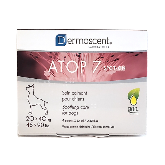 Picture of DERMOSCENT ATOP 7 SPOT-ON for DOGS 20-40kg - 4 x 2.4ml