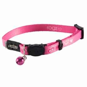 Show details for COLLAR FELINE ROGZ BREAK AWAY KIDDYCAT Adjustable Pink - 1/4in x 6-9in Picture of COLLAR FELINE ROGZ BREAK AWAY KIDDYCAT Adjustable Pink - 1/4in x 6-9in