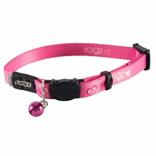 Picture of COLLAR FELINE ROGZ BREAK AWAY KIDDYCAT Adjustable Pink - 1/4in x 6-9in