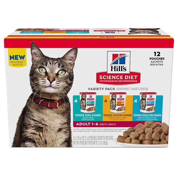 Picture of FELINE SCIENCE DIET ADULT 1-6 VARIETY PACK - 12 x 2.8oz