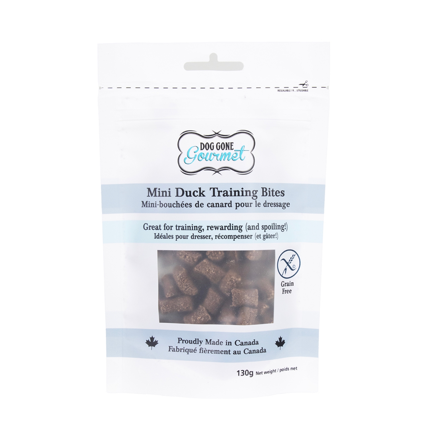 Picture of ROLLOVER DOG GONE GOURMET GF DUCK TRAINING BITES - 130g