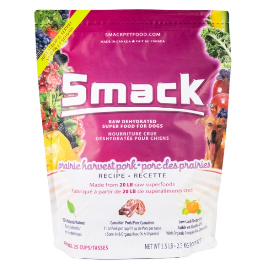 Picture of CANINE SMACK RAW SUPER FOOD DEHYDRATED Prairie Harvest Pork - 2.5kg/5.5lbs