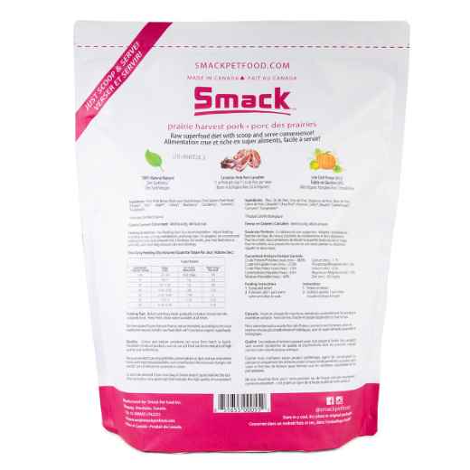 Picture of CANINE SMACK RAW SUPER FOOD DEHYDRATED Prairie Harvest Pork - 2.5kg/5.5lbs