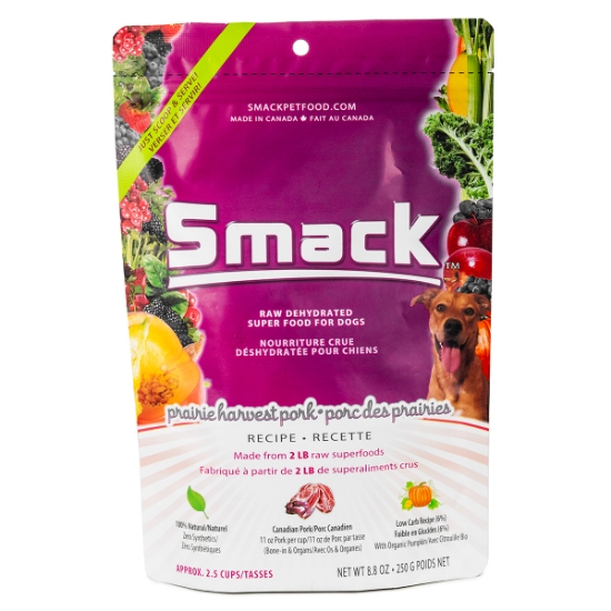 Picture of CANINE SMACK RAW SUPER FOOD DEHYDRATED Prairie Harvest Pork - 250g/8.8oz