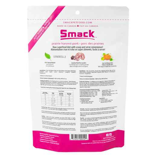 Picture of CANINE SMACK RAW SUPER FOOD DEHYDRATED Prairie Harvest Pork - 250g/8.8oz