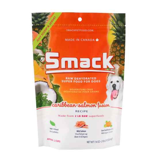 Picture of CANINE SMACK RAW SUPER FOOD DEHYDRATED Caribbean Salmon Fusion - 210g/7.4oz