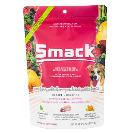 Picture of CANINE SMACK RAW SUPER FOOD DEHYDRATED Very Berry Chicken - 250g/8.8oz