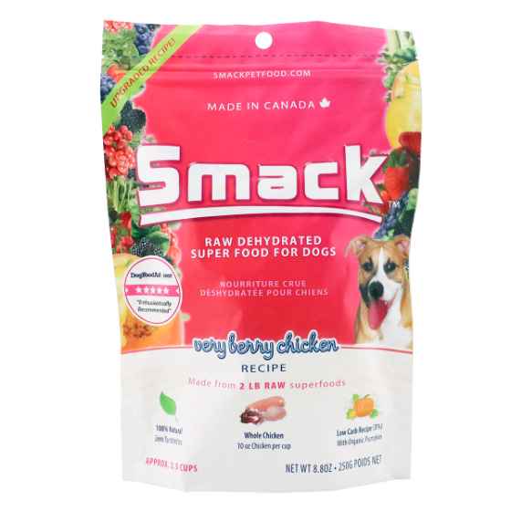 Picture of CANINE SMACK RAW SUPER FOOD DEHYDRATED Very Berry Chicken - 250g/8.8oz
