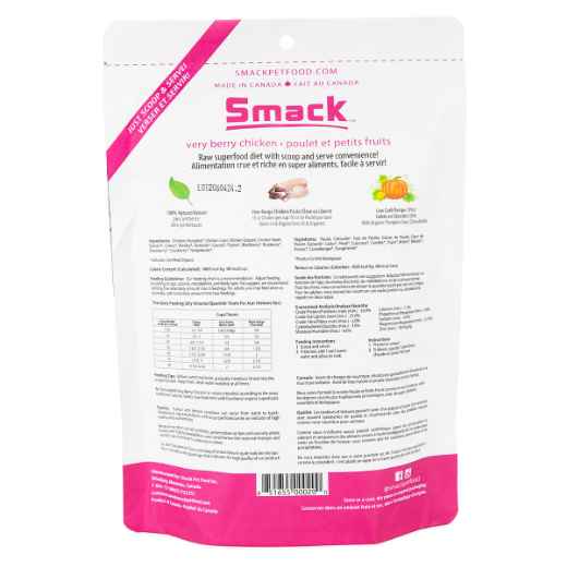 Picture of CANINE SMACK RAW SUPER FOOD DEHYDRATED Very Berry Chicken - 250g/8.8oz