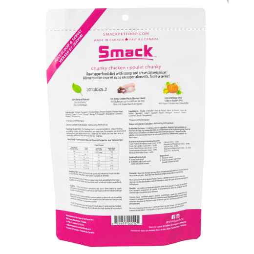 Picture of CANINE SMACK RAW SUPER FOOD DEHYDRATED Chunky Chicken - 250g/8.8oz