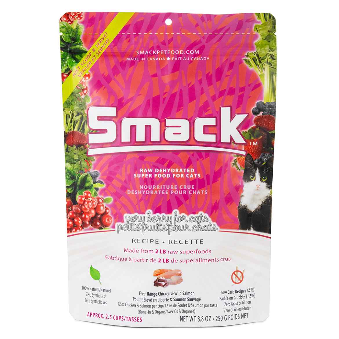 Picture of FELINE SMACK RAW SUPER FOOD DEHYDRATED Very Berry - 250g/8.8oz