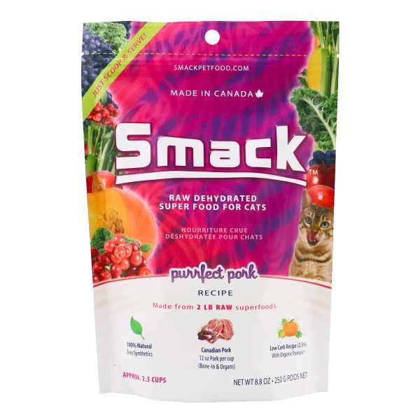 Picture of FELINE SMACK RAW SUPER FOOD DEHYDRATED Purrfect Pork - 250g/8.8oz