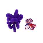 Picture of TOY CAT KONG CAT ACTIVE YARN ROPE Red&Purple - 2/pk