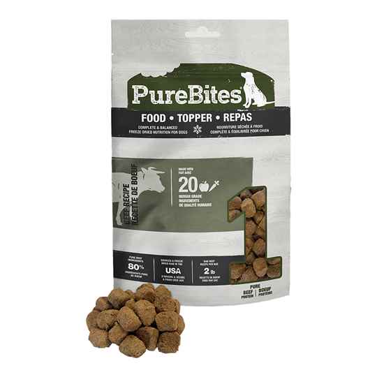 Picture of TREAT PUREBITES CANINE FREEZE DRIED BEEF RECIPE TOPPER - 3oz/85g