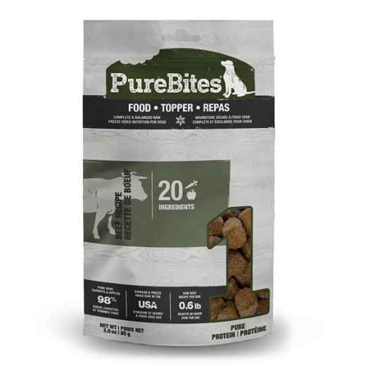 Picture of TREAT PUREBITES CANINE FREEZE DRIED BEEF RECIPE TOPPER - 3oz/85g