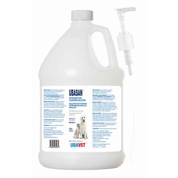 Picture of UBAVET UBASAN EAR CLEANSING SOLUTION - 3.79lt