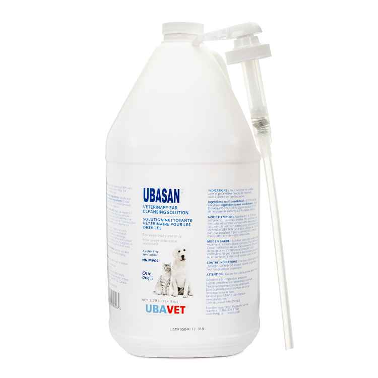 Picture of UBAVET UBASAN EAR CLEANSING SOLUTION - 3.79lt