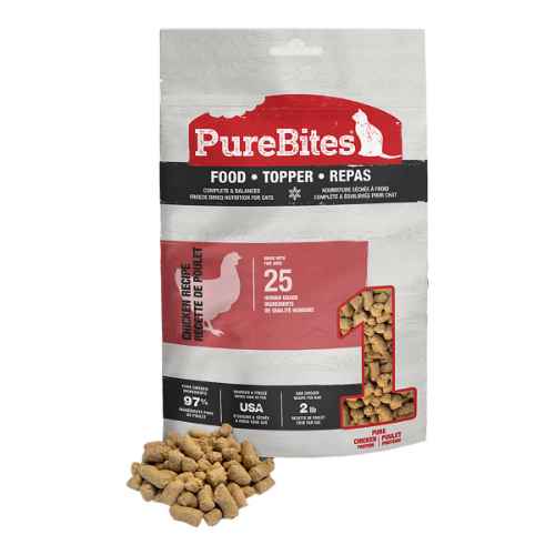 Picture of TREAT PUREBITES FELINE FREEZE DRIED CHICKEN RECIPE TOPPER - 2.8oz/80g