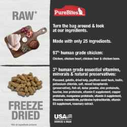 Picture of TREAT PUREBITES FELINE FREEZE DRIED CHICKEN RECIPE TOPPER - 2.8oz/80g