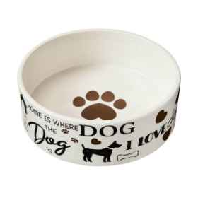 Show details for BOWL CANINE CERAMIC I Love Dogs - 5in Picture of BOWL CANINE CERAMIC I Love Dogs - 5in