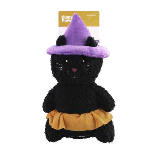 Picture of HALLOWEEN TOY CANINE ZIPPYPAWS CHEEKY CHUMZ - Witch Cat 