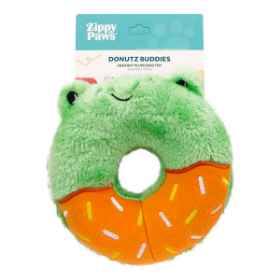 Show details for TOY DOG ZIPPY PAWS DONUTZ BUDDIES - Frog Picture of TOY DOG ZIPPY PAWS DONUTZ BUDDIES - Frog