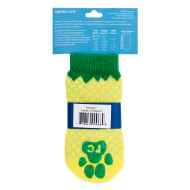 Picture of PAWks CANINE ANTI SLIP SOCKS Pineapple Large - 4/pk