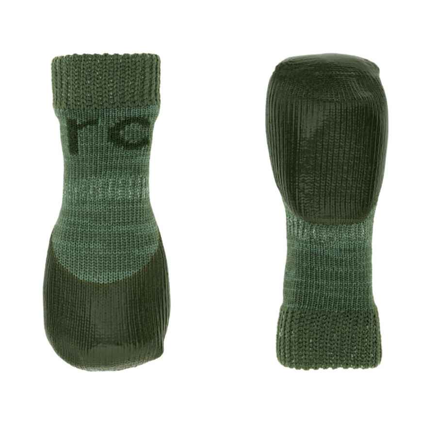 Picture of PAWks CANINE SPORT ANTI SLIP SOCKS Olive Heather Small - 4/pk