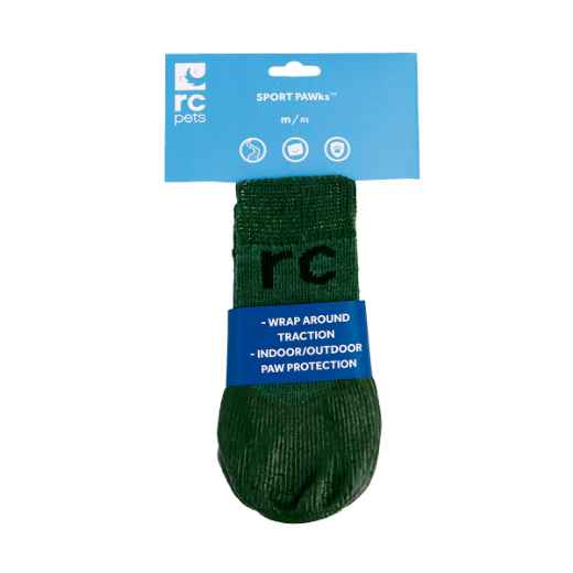 Picture of PAWks CANINE SPORT ANTI SLIP SOCKS Olive Heather Medium - 4/pk