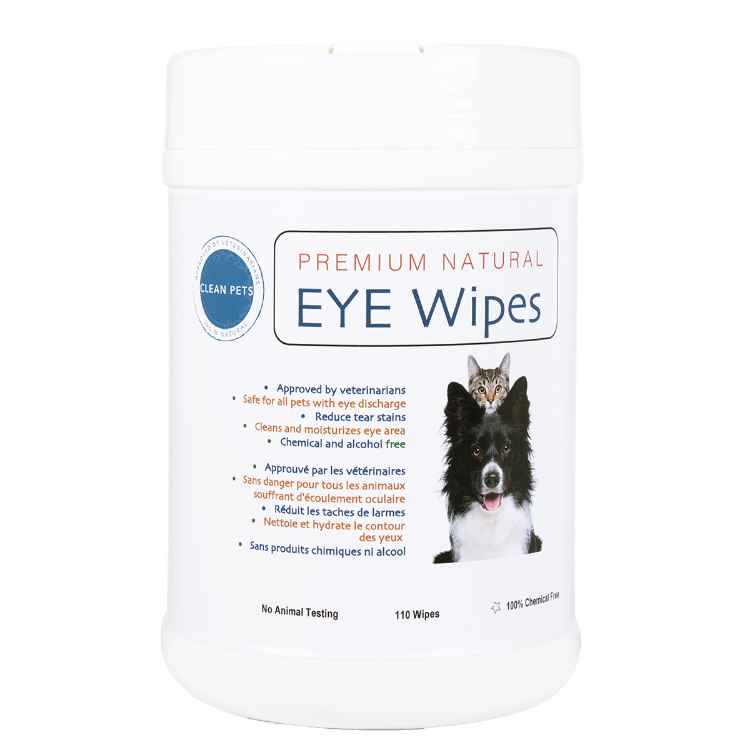 Picture of PREMIUM NATURAL EYE WIPES Canine/Feline - 110/cannister
