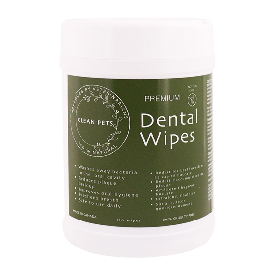 Picture of PREMIUM NATURAL DENTAL WIPES Canine - 110's