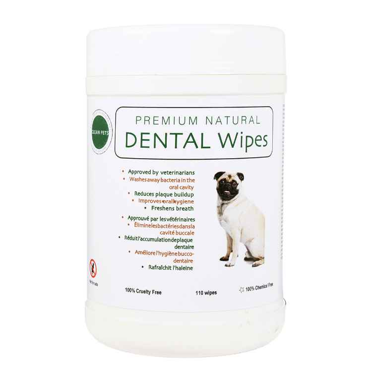 Picture of PREMIUM NATURAL DENTAL WIPES Canine - 110/cannister