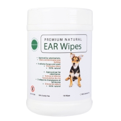 Picture of PREMIUM NATURAL EAR WIPES Canine - 110/cannister