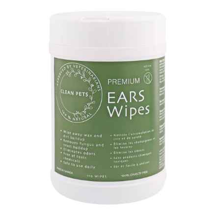 Picture of PREMIUM NATURAL EAR WIPES Canine - 110/cannister