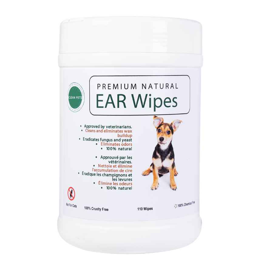 Picture of PREMIUM NATURAL EAR WIPES Canine - 110/cannister