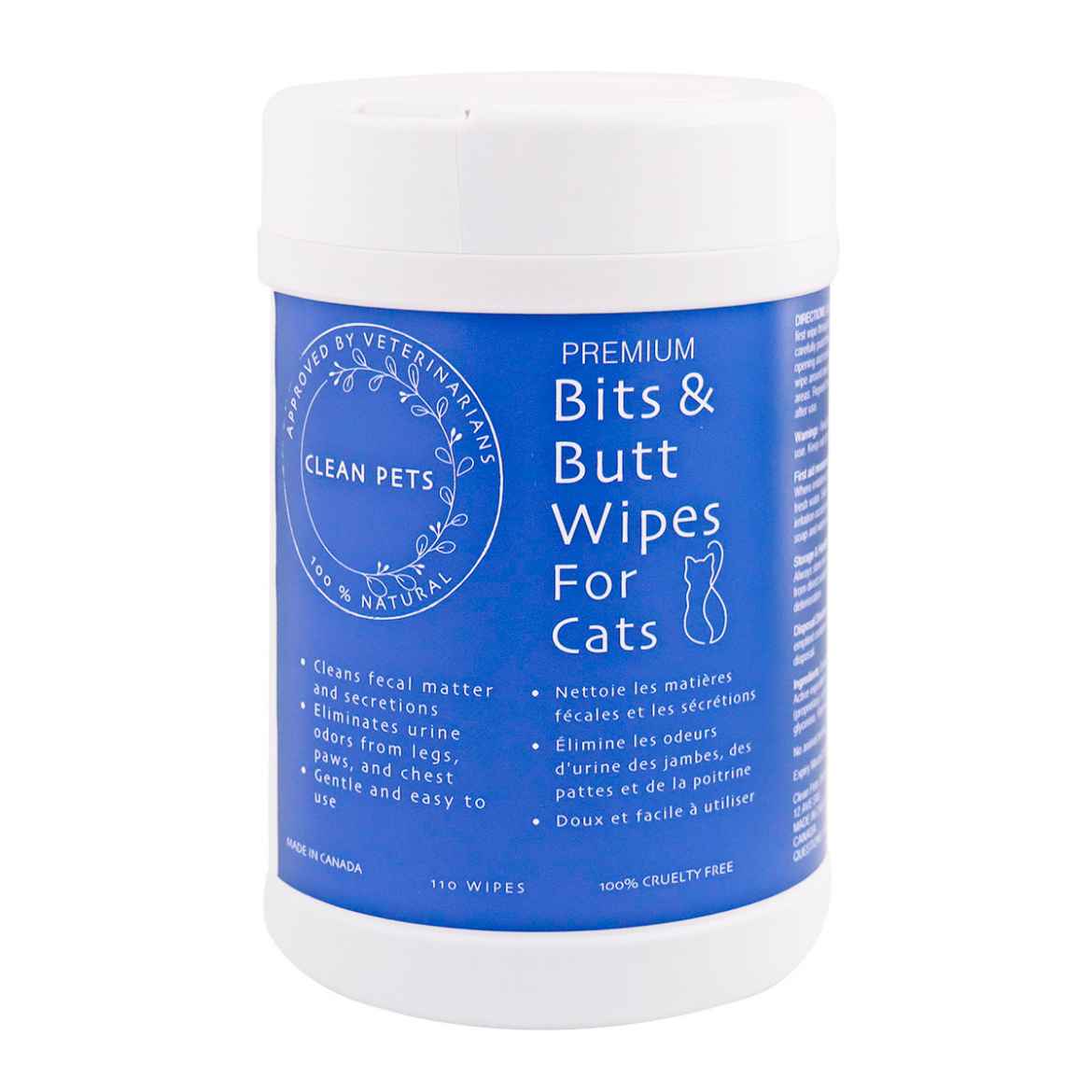 Picture of PREMIUM NATURAL BITS and BUTT WIPES Feline - 110's