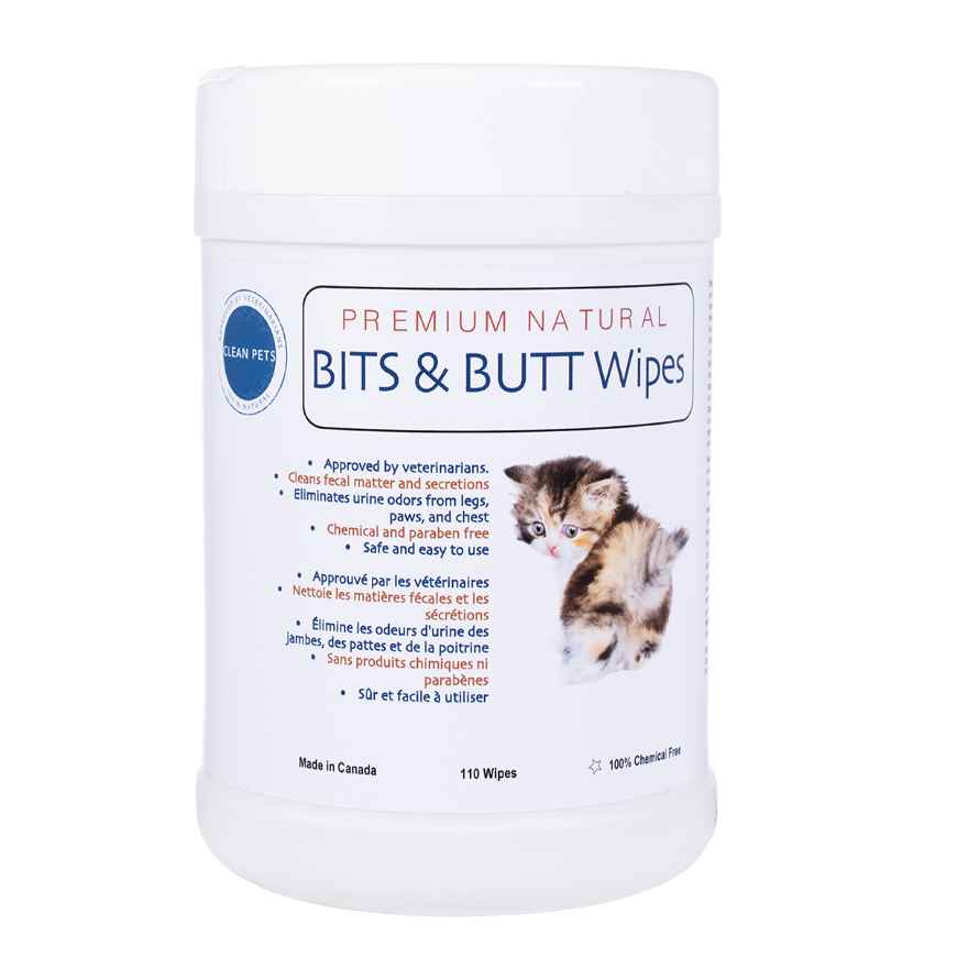 Picture of PREMIUM NATURAL BITS and BUTT WIPES Feline - 110/cannister