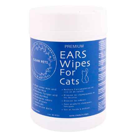 Picture of PREMIUM NATURAL EAR WIPES Feline - 110/cannister