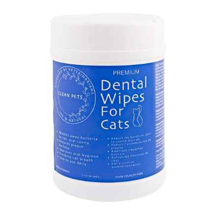 Picture of PREMIUM NATURAL DENTAL WIPES Feline - 110/cannister