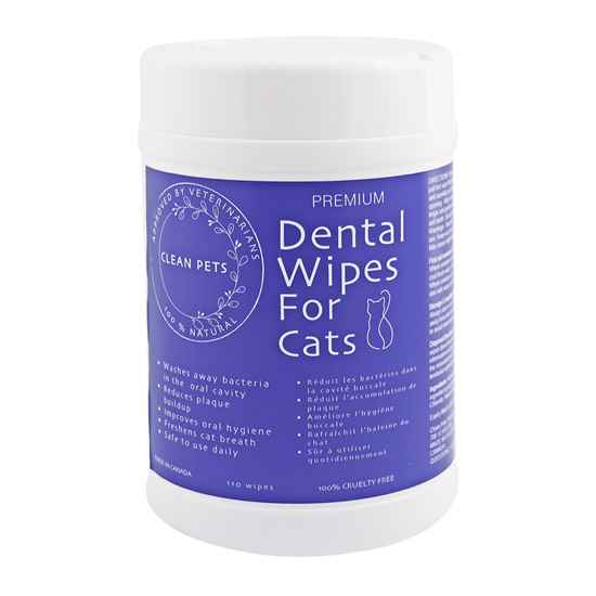 Picture of PREMIUM NATURAL DENTAL WIPES Feline - 110's