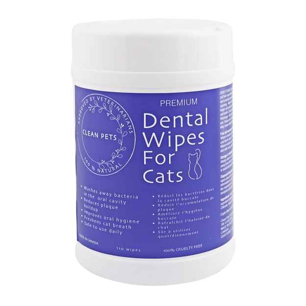 Picture of PREMIUM NATURAL DENTAL WIPES Feline - 110/cannister