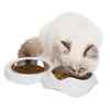 Picture of BOWL CAT CATIT PIXI Double Diner WHITE -  2 x 200ml/6.8oz