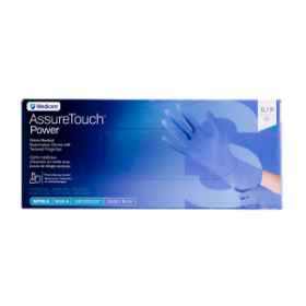 Show details for GLOVES EXAM NITRILE ASSURETOUCH EXCUFF BLUE SMALL - 100s Picture of GLOVES EXAM NITRILE ASSURETOUCH EXCUFF BLUE SMALL - 100s