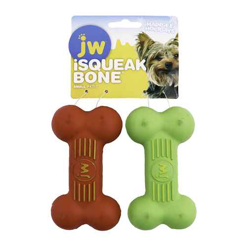 Picture of XMAS HOLIDAY CANINE JW  iSQUEAK BONES Small - 2/pk 