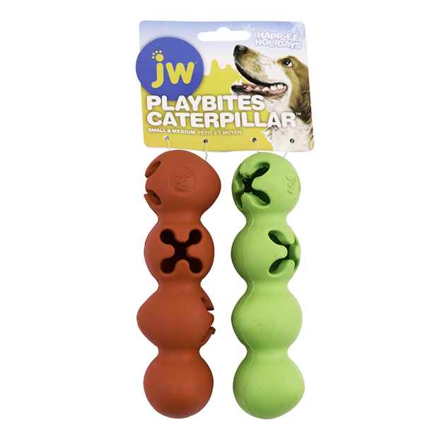 Picture of XMAS HOLIDAY CANINE JW PLAYBITE CATERPILLARS - 2/pk