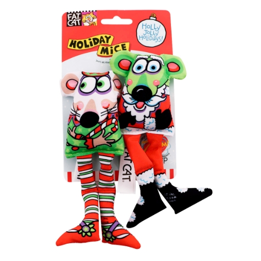 Picture of XMAS HOLIDAY FELINE FATCAT HOLIDAY MICE- 2/pk