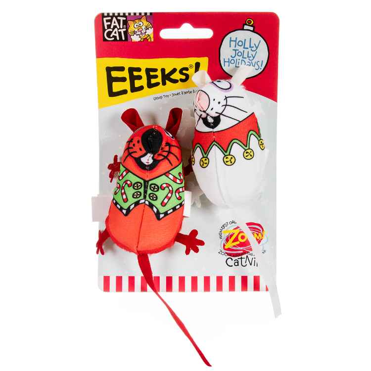 Picture of XMAS HOLIDAY FELINE FATCAT HOLIDAY EEEKS - 2/pk