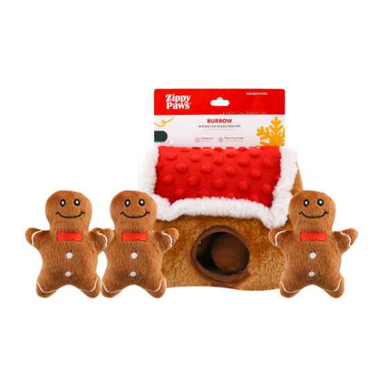 Picture of XMAS HOLIDAY CANINE ZIPPYPAWS HOLIDAY BURROW - Gingerbread House 