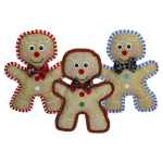 Picture of XMAS HOLIDAY CANINE MULTIPET BURLAP GINGERBREAD MAN - 10.5in